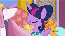 Size: 1920x1080 | Tagged: safe, screencap, princess celestia, twilight sparkle, alicorn, pony, g4, make new friends but keep discord, female, mare, twilight sparkle (alicorn)