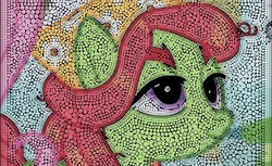 Size: 800x489 | Tagged: safe, screencap, tree hugger, g4, make new friends but keep discord, cropped, female, pointillism, solo