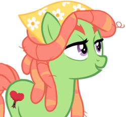 Size: 2992x2786 | Tagged: safe, artist:partypievt, tree hugger, g4, make new friends but keep discord, bandana, female, high res, marijuana, simple background, solo, transparent background