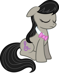 Size: 5576x6868 | Tagged: safe, artist:kyrospawn, octavia melody, g4, absurd resolution, eyes closed, female, simple background, sitting, solo, transparent background, vector
