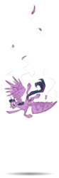 Size: 900x2700 | Tagged: dead source, safe, artist:php15, twilight sparkle, alicorn, pony, g4, crashlight, feather, female, flailing, floppy ears, flying, mare, open mouth, simple background, solo, transparent background, twilight sparkle (alicorn), underhoof, wide eyes