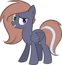 Size: 876x912 | Tagged: safe, artist:noodlerain, oc, oc only, oc:noodle rain, pegasus, pony, heterochromia, solo