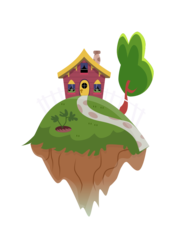 Size: 744x1052 | Tagged: safe, artist:astrorious, g4, make new friends but keep discord, discord's house, floating island, no pony, simple background, solo, the discord zone, transparent background, vector