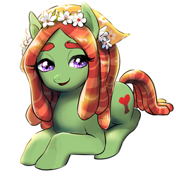 Size: 900x900 | Tagged: safe, artist:quizia, tree hugger, pony, g4, make new friends but keep discord, cute, female, huggerbetes, simple background, solo, white background