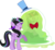 Size: 4251x3920 | Tagged: safe, artist:mit-boy, smooze, twilight sparkle, oc, oc:twivine sparkle, alicorn, pony, g4, make new friends but keep discord, eaten alive, eyes closed, female, frown, mare, open mouth, raised hoof, simple background, smiling, transparent background, trapped, twilight sparkle (alicorn), undersmooze, vector, vore, wide eyes