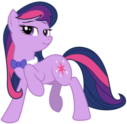 Size: 4706x4592 | Tagged: safe, artist:eruaneth, artist:willdrawforfood1, octavia melody, twilight sparkle, g4, absurd resolution, accessory swap, alternate hairstyle, female, octavia sparkle, recolor, simple background, solo, tavified, transparent background, vector