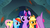 Size: 1366x768 | Tagged: safe, screencap, applejack, fluttershy, pinkie pie, rainbow dash, spike, twilight sparkle, pony, unicorn, a dog and pony show, g4, my little pony: friendship is magic, female, mare, underground, unicorn twilight