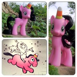 Size: 800x800 | Tagged: safe, artist:brighteyespony, brushable, crossover, customized toy, irl, king candy, photo, ponified, skittles, toy, wreck-it ralph