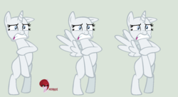 Size: 1232x672 | Tagged: safe, artist:merrah-gabby, alicorn, pegasus, pony, unicorn, g4, make new friends but keep discord, my little pony: friendship is magic, base, covering, naked rarity, we don't normally wear clothes