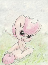 Size: 690x922 | Tagged: safe, artist:slightlyshade, scootaloo, g4, female, solo, traditional art