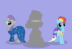 Size: 3800x2600 | Tagged: safe, artist:zigrock, maud pie, rainbow dash, g4, make new friends but keep discord, clothes, dress, gala dress, high res, simple background
