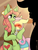 Size: 600x800 | Tagged: safe, artist:gh0stunicorn, discord, fluttershy, tree hugger, draconequus, earth pony, pegasus, pony, semi-anthro, g4, make new friends but keep discord, belly button, bipedal, blunt, blushing, clothes, drugs, embarrassed, female, joint, lesbian, lesbian in front of boys, male, marijuana, ship:flutterhugger, shipping, shorts, tree stoner, vest