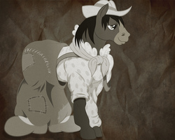 Size: 2500x2000 | Tagged: safe, artist:penny, trouble shoes, appleoosa's most wanted, g4, clothes, high res, male, solo