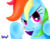 Size: 3300x2550 | Tagged: safe, artist:bonellimelon, rainbow dash, g4, cute, female, high res, solo, wanna fight