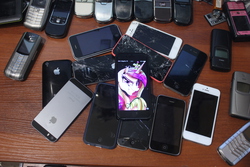 Size: 3456x2304 | Tagged: safe, princess cadance, g4, barely pony related, high res, iphone, nokia, phone, russian, vertu