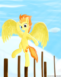 Size: 2400x3000 | Tagged: safe, artist:halflingpony, spitfire, pony, g4, female, high res, solo