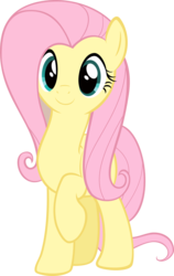 Size: 1266x2000 | Tagged: safe, artist:sollace, fluttershy, pony, g4, the cutie map, c:, cute, female, happy, raised hoof, show accurate, shyabetes, simple background, solo, transparent background, vector