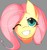 Size: 1199x1280 | Tagged: safe, artist:fluffyblarg, fluttershy, g4, female, smiling, solo, wink