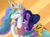 Size: 1500x1100 | Tagged: safe, artist:oggynka, princess celestia, twilight sparkle, alicorn, pony, g4, make new friends but keep discord, my little pony: friendship is magic, clothes, dress, eyes closed, female, giggling, mare, scene interpretation, twilight sparkle (alicorn)