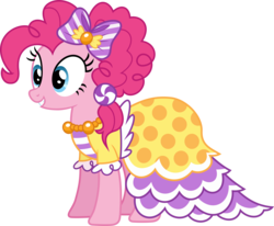 Size: 6000x4951 | Tagged: safe, artist:magister39, pinkie pie, g4, make new friends but keep discord, absurd resolution, clothes, dress, female, grand galloping gala, grin, simple background, smiling, solo, transparent background, vector