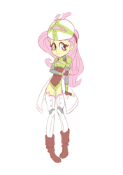 Size: 744x1054 | Tagged: safe, artist:dailycommission, fluttershy, equestria girls, g4, female, humanized, solo