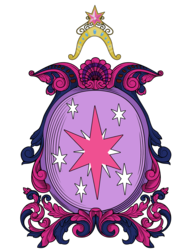 Size: 1445x1870 | Tagged: safe, artist:lord-giampietro, twilight sparkle, g4, big crown thingy, coat of arms, cutie mark, element of magic, heraldry, jewelry, regalia, simple background, transparent background