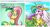 Size: 512x275 | Tagged: safe, fluttershy, princess celestia, alicorn, pegasus, pony, derpibooru, g4, clothes, dress, exploitable meme, flower, gala dress, hat, juxtaposition, juxtaposition win, meme, meta, sky, sunflower