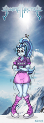 Size: 605x1697 | Tagged: safe, artist:mlock, sonata dusk, equestria girls, g4, article, cold, female, icicle, pun, shivering, snow, snowman, solo, sonata arctica