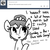 Size: 3000x3000 | Tagged: safe, artist:tjpones, oc, oc only, oc:brownie bun, earth pony, pony, horse wife, ask, bust, dialogue, ear fluff, female, high res, mare, monochrome, raised hoof, simple background, solo, tumblr, white background