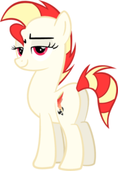 Size: 665x964 | Tagged: safe, artist:arceus55, oc, oc only, oc:warm hurricane, earth pony, pony, bedroom eyes, female, mare, ponysona, simple background, solo, transparent background, vector