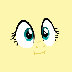 Size: 400x400 | Tagged: safe, artist:cheezedoodle96, edit, fluttershy, g4, make new friends but keep discord, :i, cute, female, shyabetes, solo, we bought two cakes