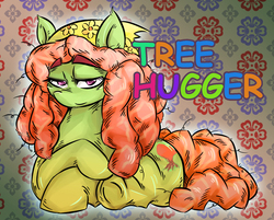 Size: 1000x802 | Tagged: safe, artist:tyuubatu, tree hugger, g4, make new friends but keep discord, female, solo