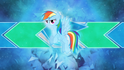 Size: 3840x2160 | Tagged: safe, artist:almostfictional, artist:game-beatx14, rainbow dash, g4, female, high res, solo, wallpaper