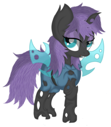 Size: 2800x3200 | Tagged: safe, artist:law44444, maud pie, changeling, g4, changelingified, female, high res, solo