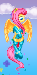 Size: 370x739 | Tagged: safe, artist:1nakir1, fluttershy, g4, clothes, female, socks, solo