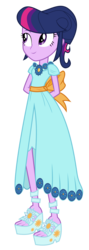 Size: 1000x2804 | Tagged: safe, artist:bubblestormx, twilight sparkle, equestria girls, g4, make new friends but keep discord, clothes, cute, dress, feet, female, gala dress, sandals, simple background, solo, transparent background, twilight sparkle (alicorn), vector