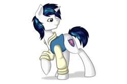 Size: 1500x996 | Tagged: safe, artist:rubywave32, shining armor, g4, clothes, jacket, male, solo, varsity jacket