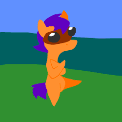 Size: 300x300 | Tagged: safe, artist:caitsith511, oc, oc only, oc:bit goggles, animated, bipedal, dancing, pointy ponies, solo