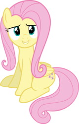 Size: 3901x6113 | Tagged: safe, artist:slb94, fluttershy, g4, cute, shyabetes, simple background, sitting, transparent background, vector