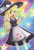 Size: 944x1399 | Tagged: safe, artist:the-butch-x, applejack, equestria girls, g4, clothes, cosplay, crossover, cute, female, jackabetes, kirisame marisa, puffy sleeves, solo, sunburst background, touhou