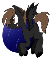 Size: 1027x1161 | Tagged: safe, artist:befishproductions, oc, oc only, oc:morroder, bat pony, pony, signature, simple background, solo, transparent background