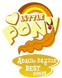 Size: 1399x1753 | Tagged: safe, artist:mit-boy, edit, adagio dazzle, equestria girls, g4, my little pony equestria girls: rainbow rocks, best human, logo, logo edit, simple background, tail, transparent background, vector