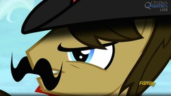 Size: 1662x929 | Tagged: safe, screencap, sheriff silverstar, earth pony, pony, appleoosa's most wanted, g4, my little pony: friendship is magic, close-up, male, solo, stallion