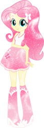 Size: 2600x7500 | Tagged: safe, artist:jailboticus, artist:mirai-digi, fluttershy, equestria girls, g4, absurd resolution, clothes, female, galaxy, simple background, skirt, solo, sparkly, transparent background, vector