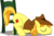 Size: 3000x1992 | Tagged: dead source, safe, artist:xebck, braeburn, earth pony, pony, appleoosa's most wanted, g4, my little pony: friendship is magic, :o, chair, cute, eyes closed, face down ass up, male, simple background, sleeping, solo, stallion, that was fast, transparent background, vector