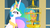 Size: 1366x768 | Tagged: safe, screencap, philomena, princess celestia, alicorn, bird, phoenix, pony, a bird in the hoof, g4, my little pony: friendship is magic, season 1, birdcage, cage, duo, ethereal mane, female, mare