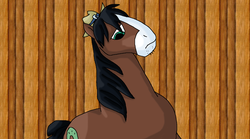 Size: 1655x921 | Tagged: safe, artist:mojo1985, trouble shoes, earth pony, pony, appleoosa's most wanted, g4, male, solo, stallion