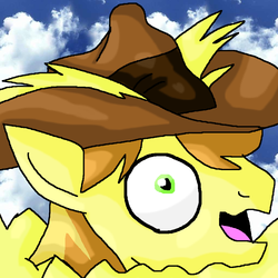 Size: 1024x1024 | Tagged: safe, artist:mojo1985, braeburn, appleoosa's most wanted, g4, hayburn