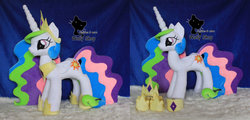 Size: 1024x492 | Tagged: safe, artist:wollyshop, princess celestia, g4, irl, photo, plushie