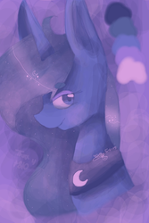 Size: 640x960 | Tagged: safe, artist:tootlesdaartist, princess luna, g4, female, solo